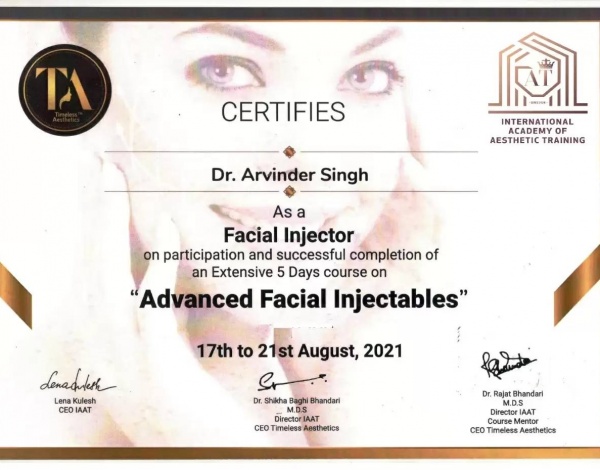 Advanced Facial Injector - Dr Arvinder Singh