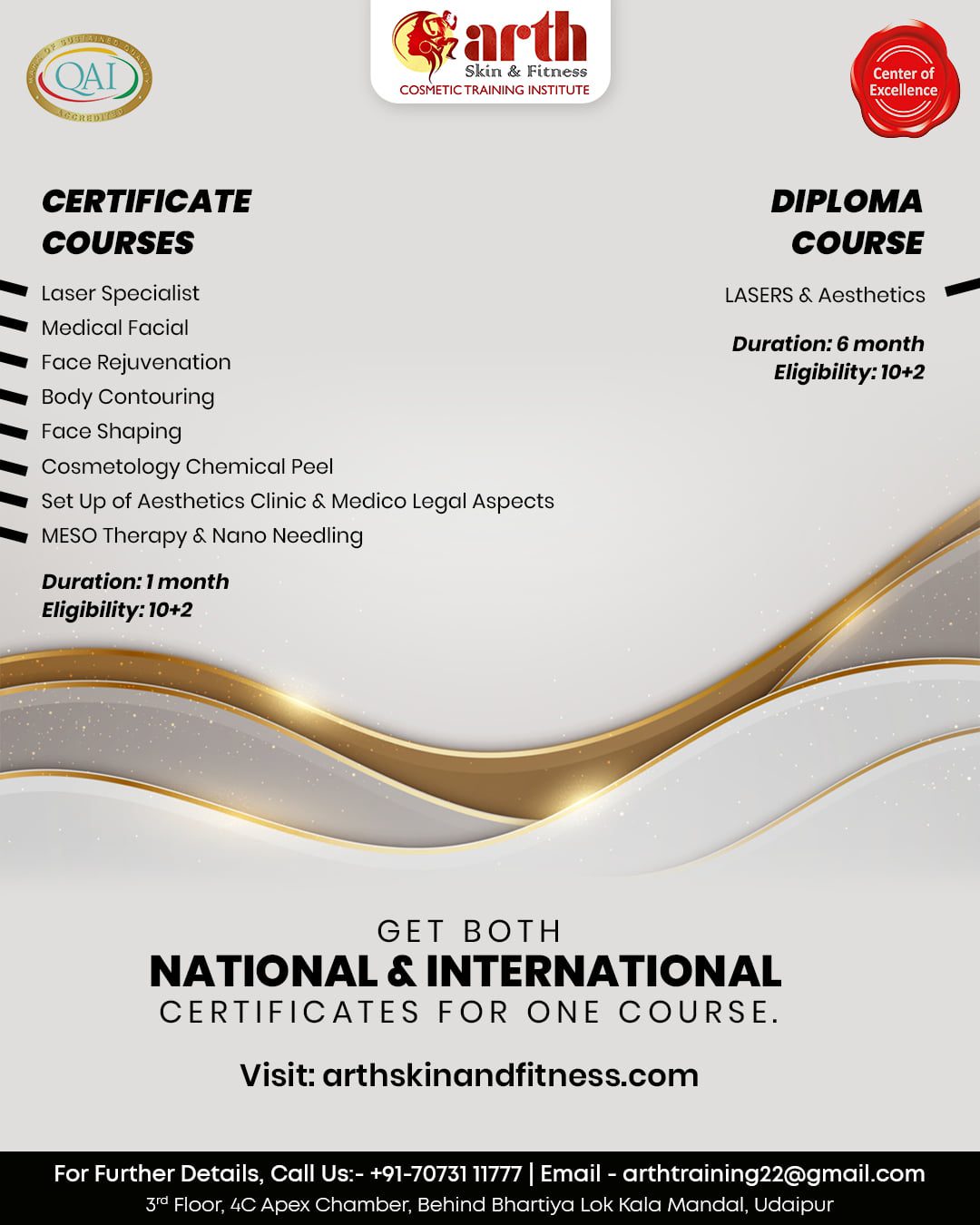 National and International Certificate Course